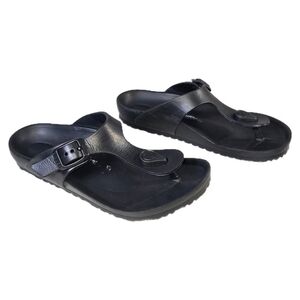 Birkenstock Black Gizeh Recovery Eva Thong Sandals Boy's Girl's Size 31 / US 13